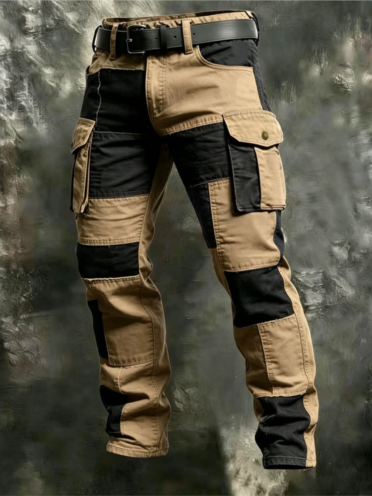 Outdoor Lighting Jersey - Celana Kargo Pria Katun Khaki Kasual