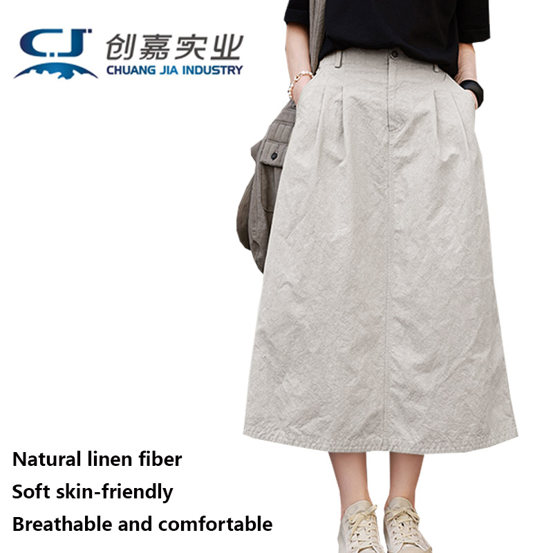 Outdoor Lighting Jersey - Rok Wanita Linen Kelas Atas Musim
