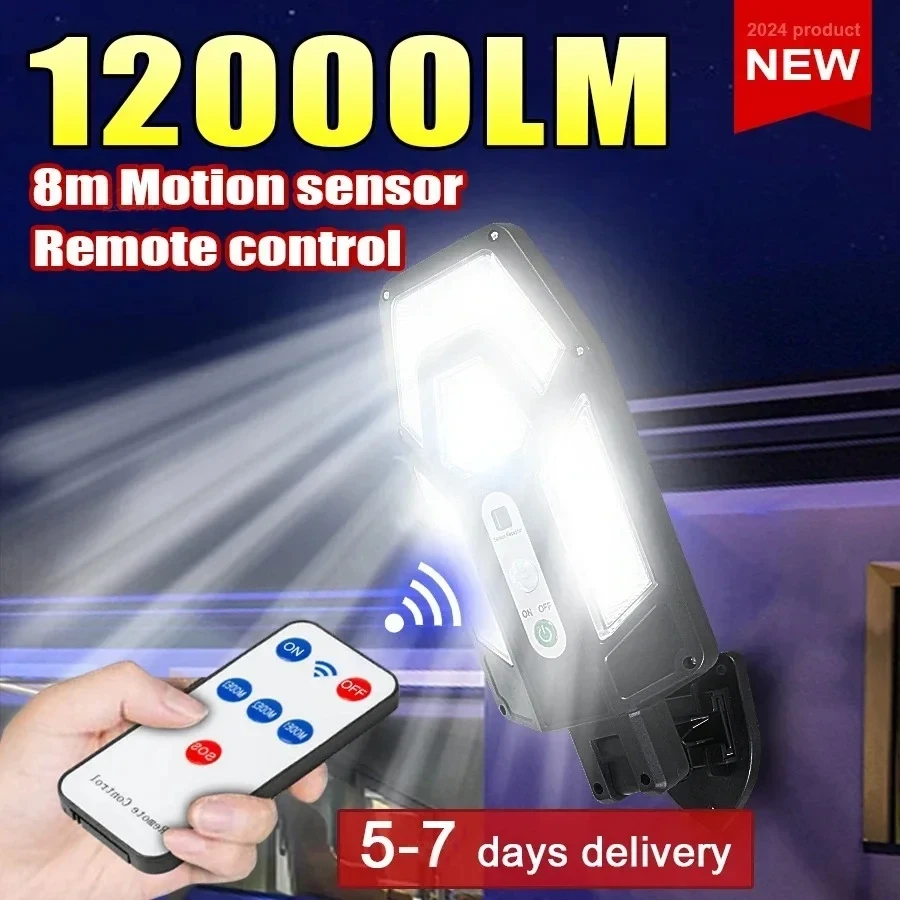 Outdoor Lighting For Backyard - Lampu Dinding Tenaga Surya 12000LM yang