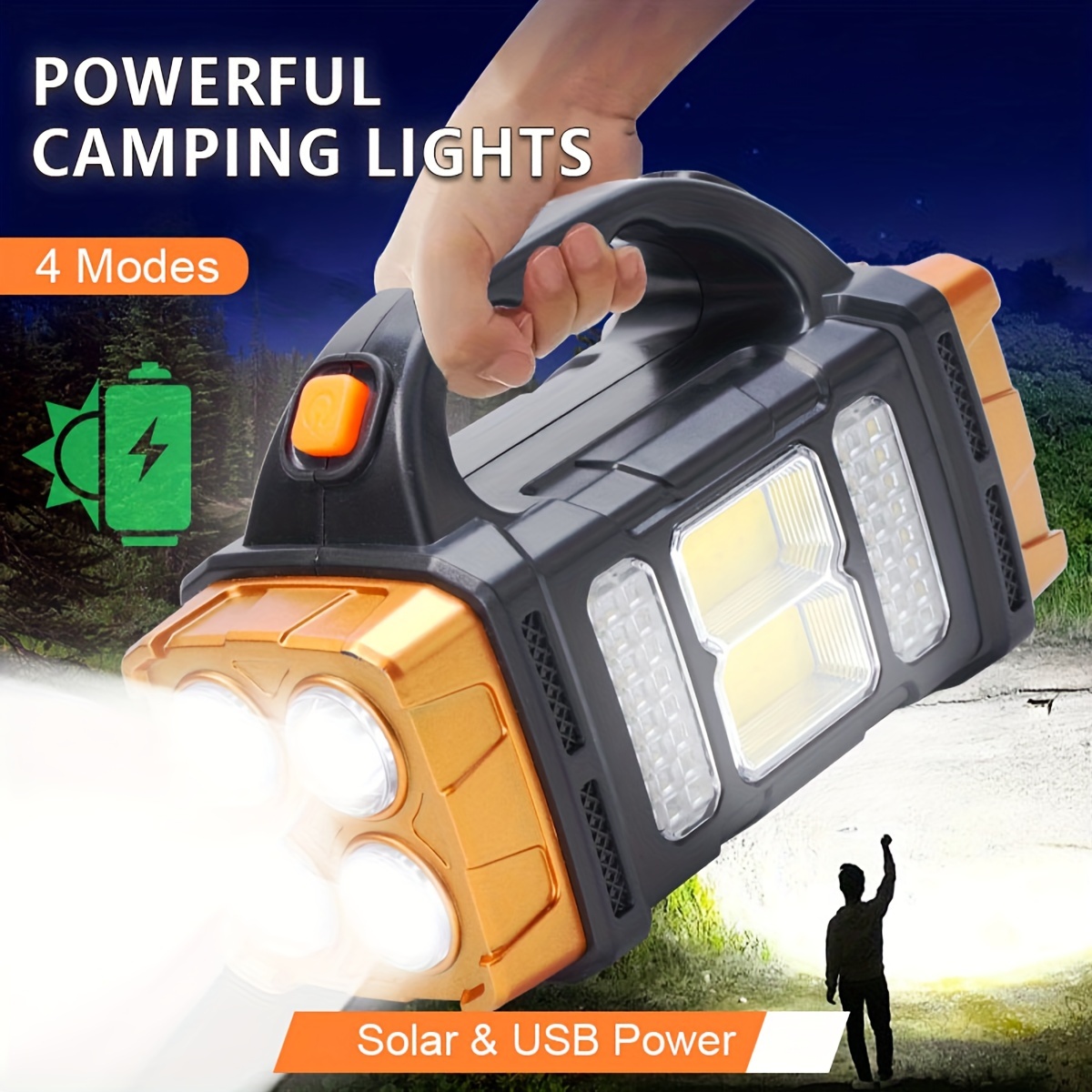 Outdoor Lighting For Backyard - Senter LED Tenaga Surya Daya Tinggi