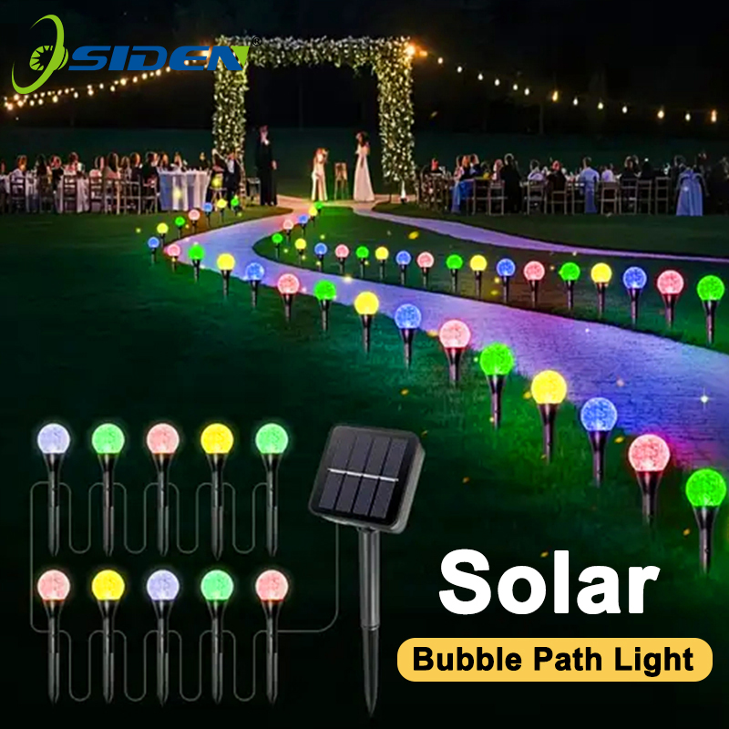 Solar Path Light - 30 LED Lampu Tali Bola Gelembung