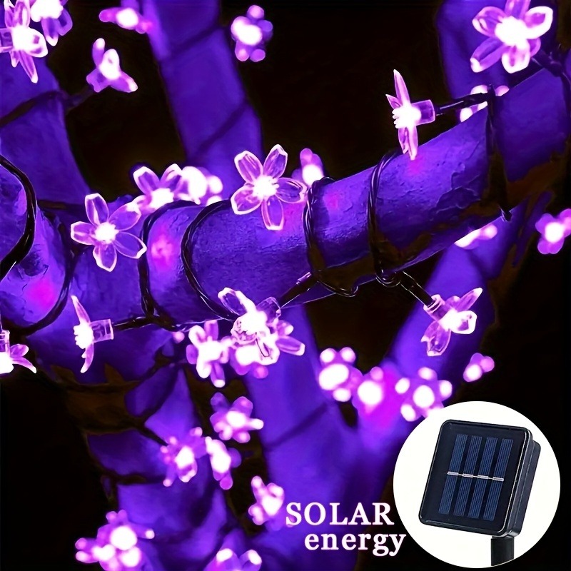 Solar Fairy String - Lampu String Bunga Sakura Tenaga Surya