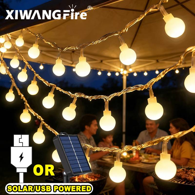 Lampu String Tenaga Surya/USB/ - Outdoor Lighting Yard ulasan dan harga