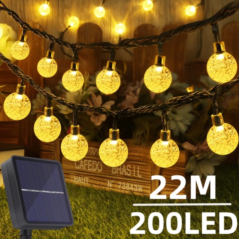 Lampu Tali Surya 22M Lampu Bol - Outdoor Lighting For Backyard ulasan dan harga