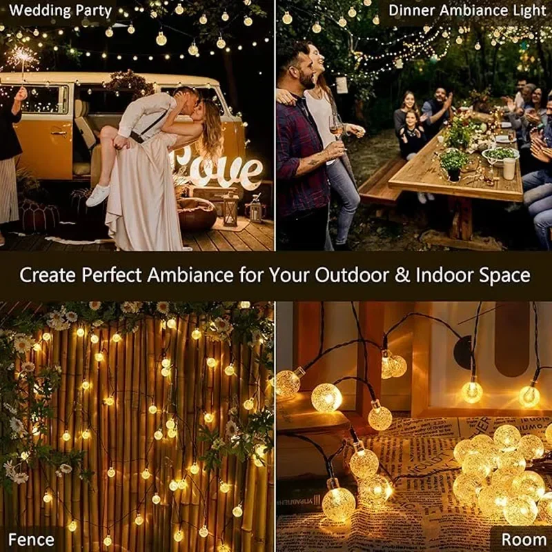 Lampu Tali Surya 22M Lampu Bol - Outdoor Lighting For Backyard ulasan dan harga
