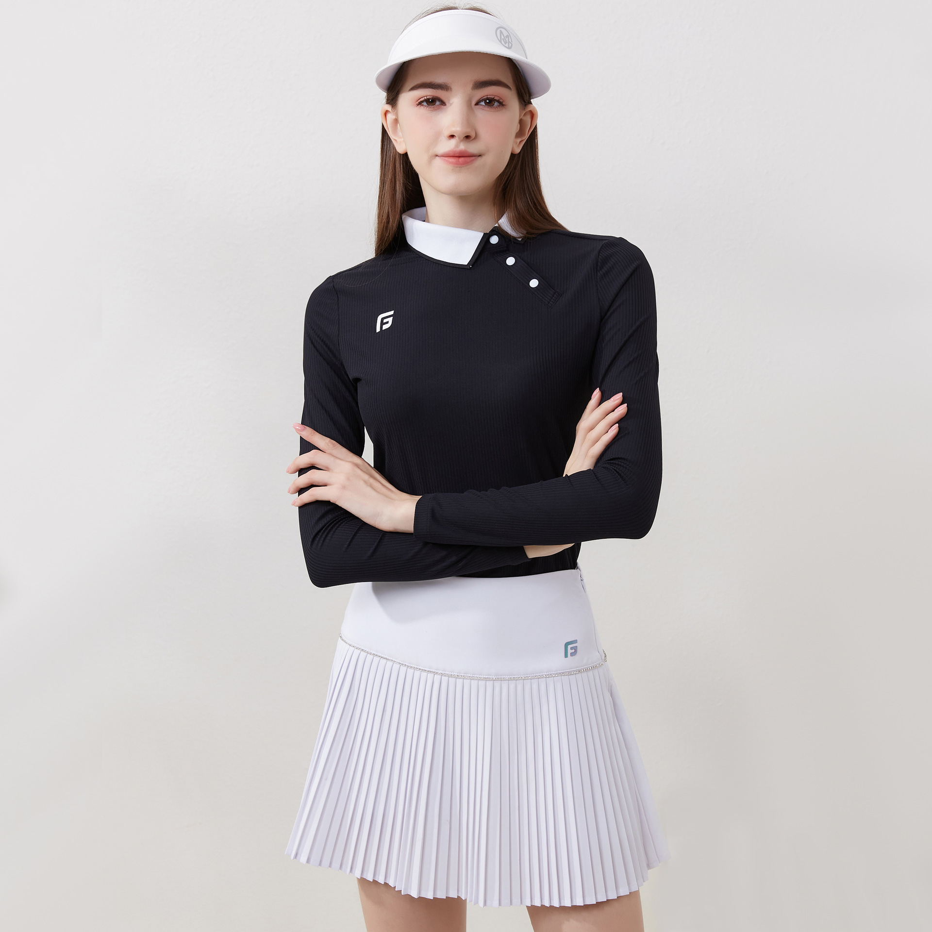 Kaus Golf wanita lengan panjan - Outdoor Lighting Jersey ulasan dan harga