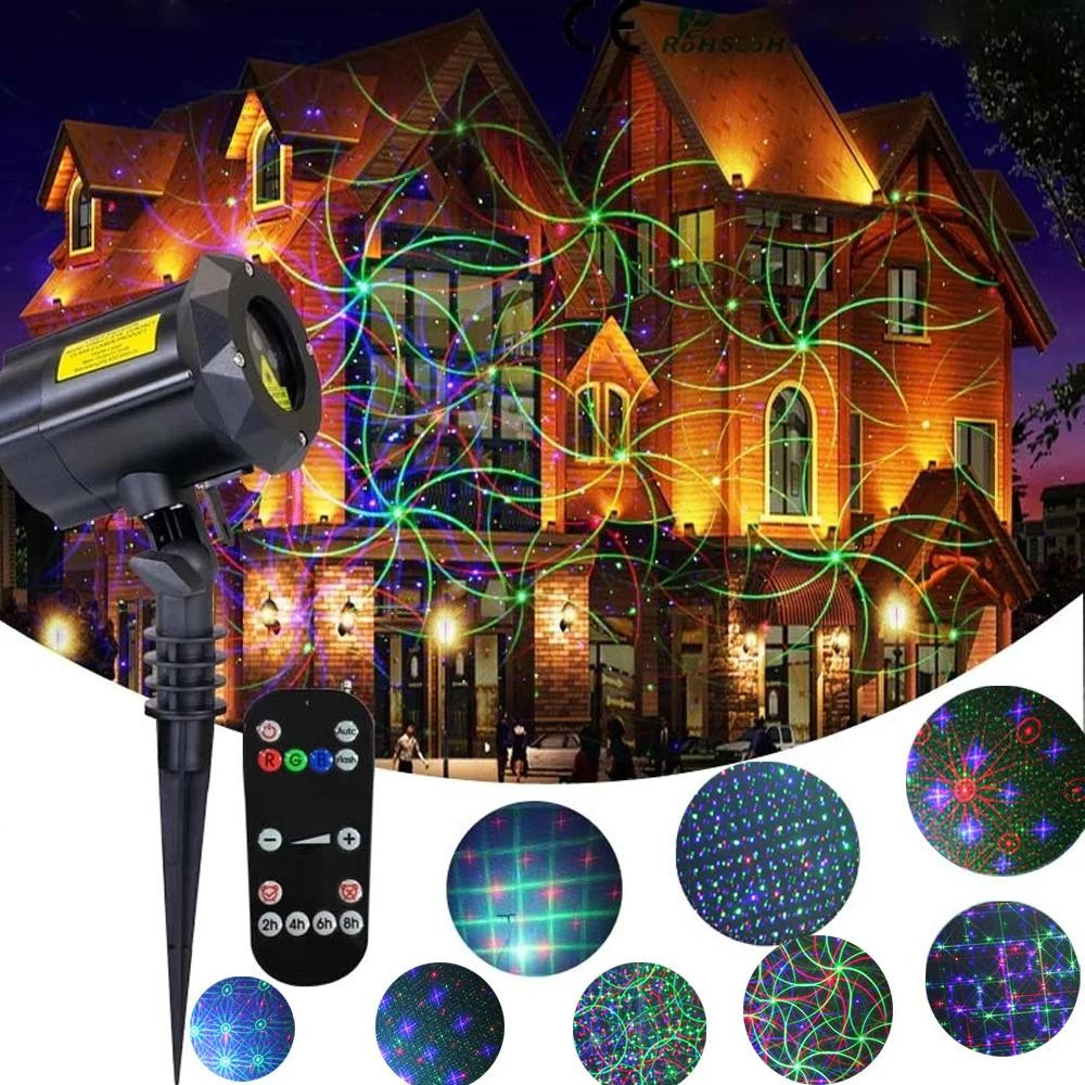 Lampu Laser Natal di luar ruan - Outdoor Lighting For Front Of House ulasan dan harga