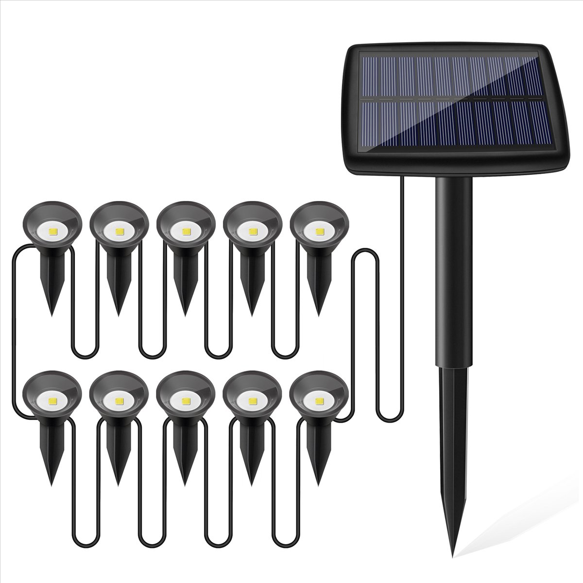 Y17A 10 in 1 Lampu Tenaga Sury - Solar Path Light ulasan dan harga