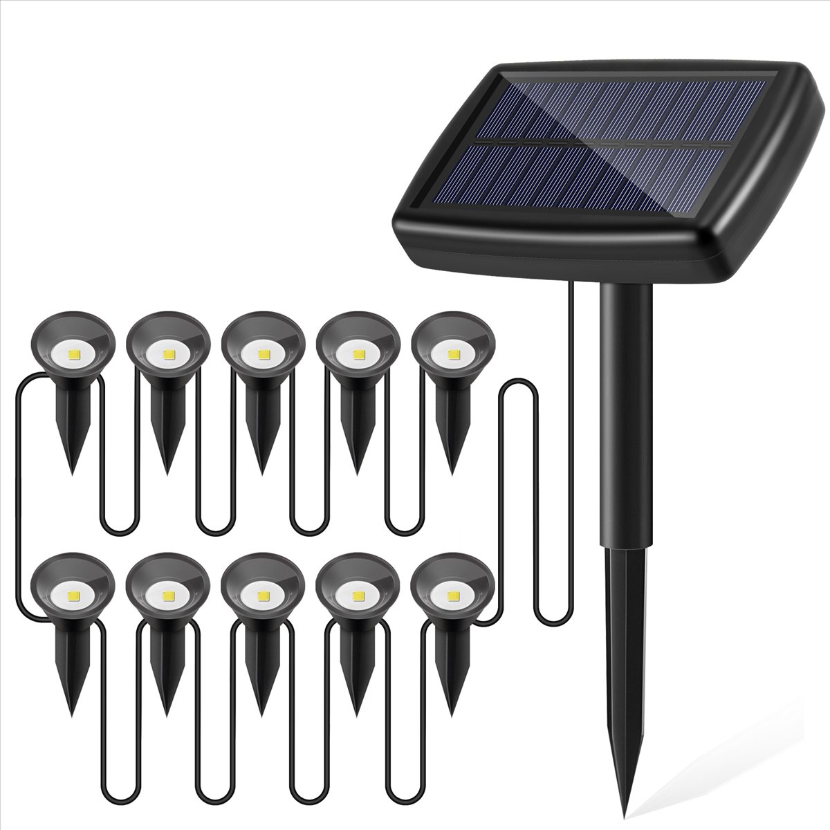 Y17A 10 in 1 Lampu Tenaga Sury - Solar Path Light ulasan dan harga