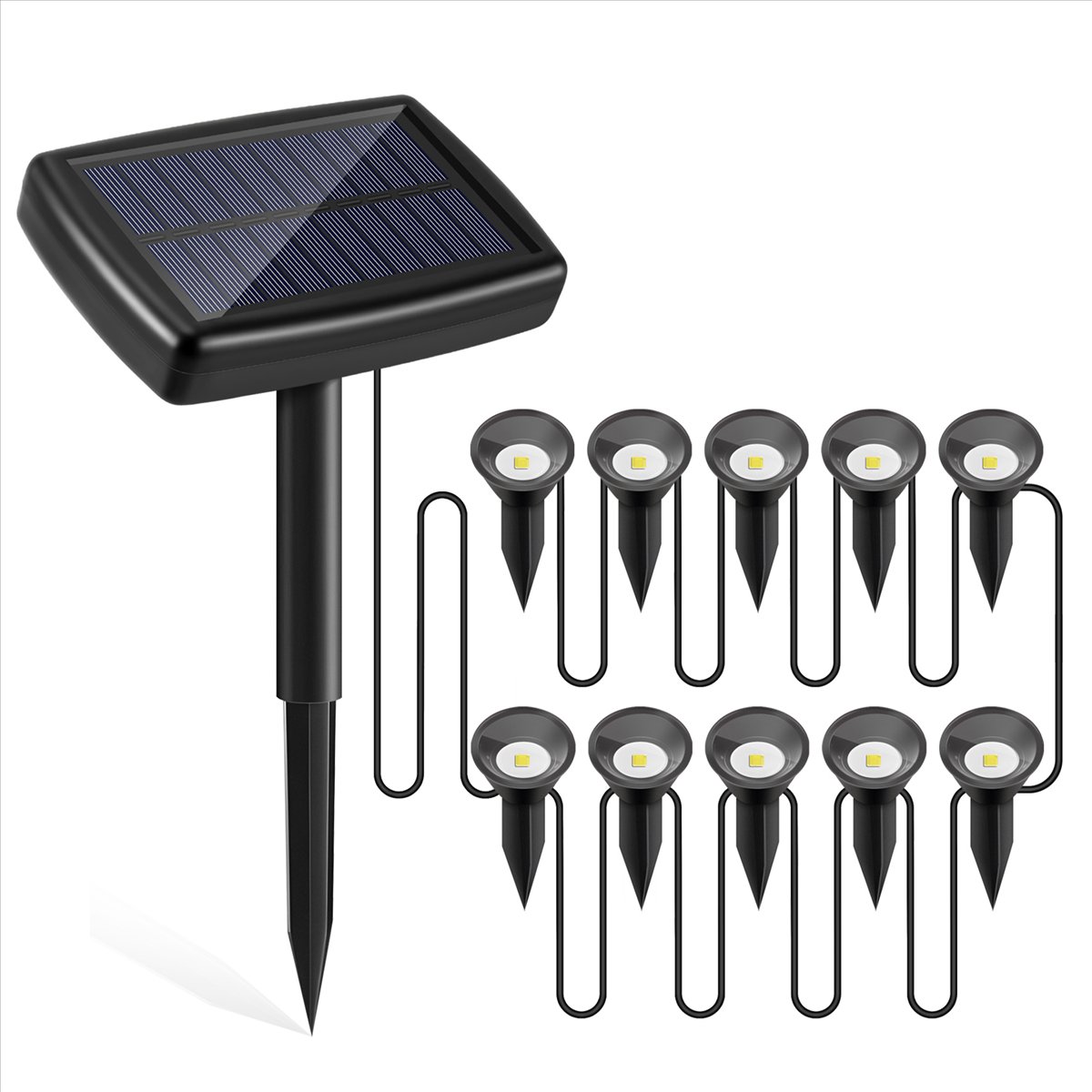 Y17A 10 in 1 Lampu Tenaga Sury - Solar Path Light ulasan dan harga