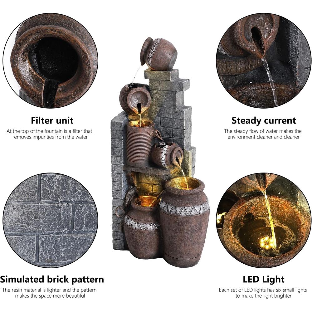 Air Mancur Berjenjang 6 Tingka - Outdoor Lighting For Backyard ulasan dan harga