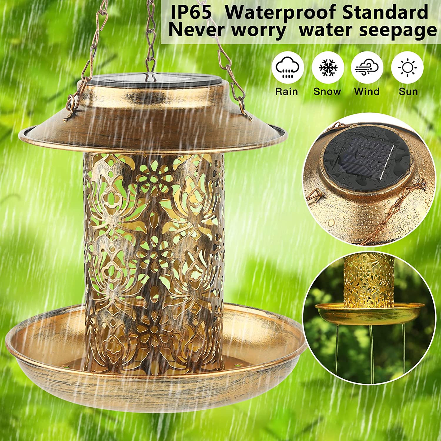 Surya Pengumpan Burung Logam L - Outdoor Lighting Ideas For House ulasan dan harga