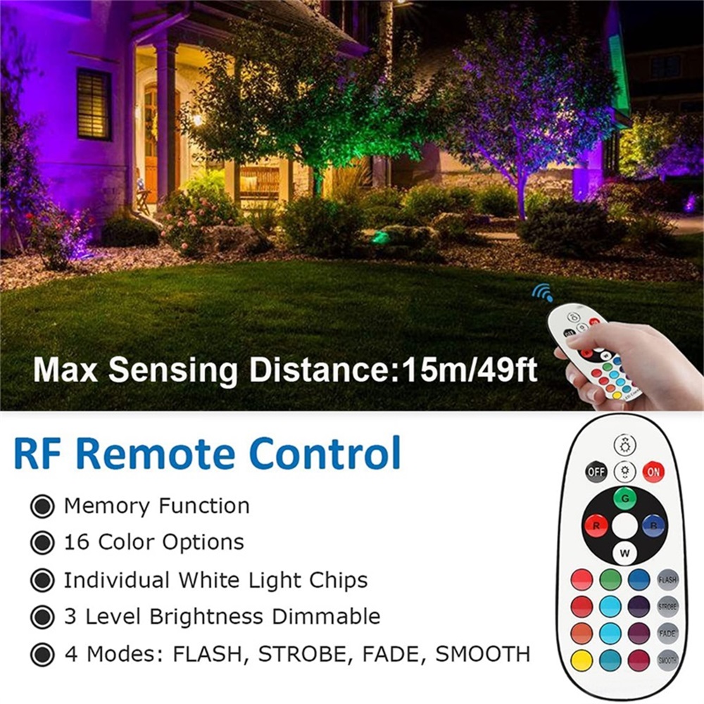 Lampu Lanskap RGBW 10W dengan  - Outdoor Lighting Yard ulasan dan harga