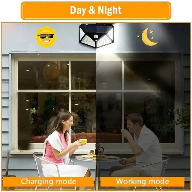 Lampu Taman Tenaga Surya 100LE - Outdoor Lighting Yard ulasan dan harga