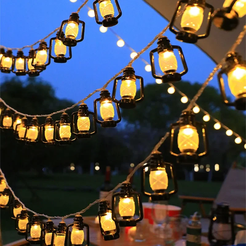 Lampu Minyak Tanah Vintage Lam - Solar Fairy String ulasan dan harga