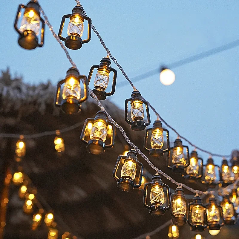 Lampu Minyak Tanah Vintage Lam - Solar Fairy String ulasan dan harga